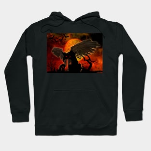 Evil Angel Halloween cat Hoodie